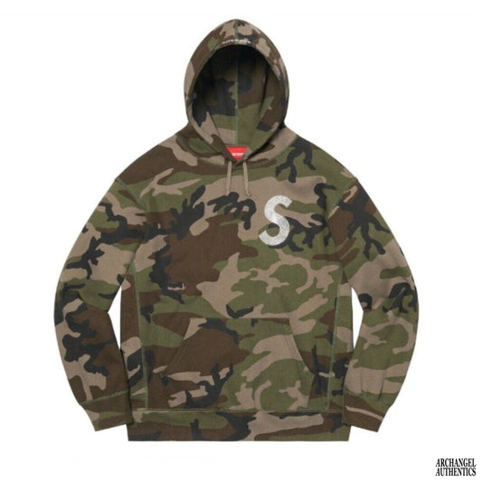 Supreme x Swarovski S Logo Hooded Sweatshirt