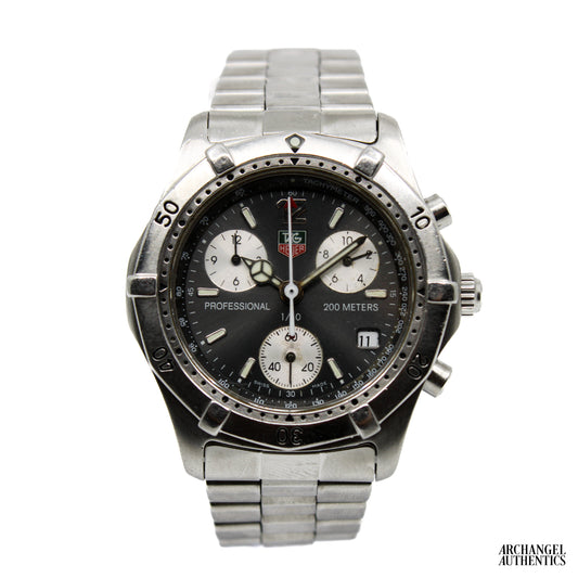 Tag Heuer Professional 2000 Quartz 38mm Chronograph Grey | CK1113