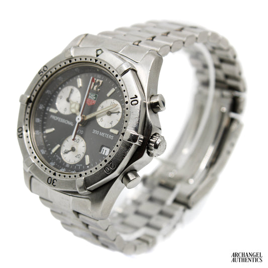 Tag Heuer Professional 2000 Quartz 38mm Chronograph Grey | CK1113
