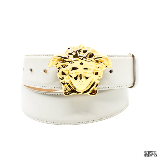 Versace La Medusa Leather Belt