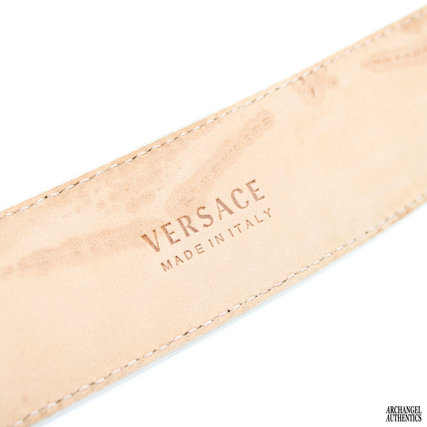Versace La Medusa Leather Belt