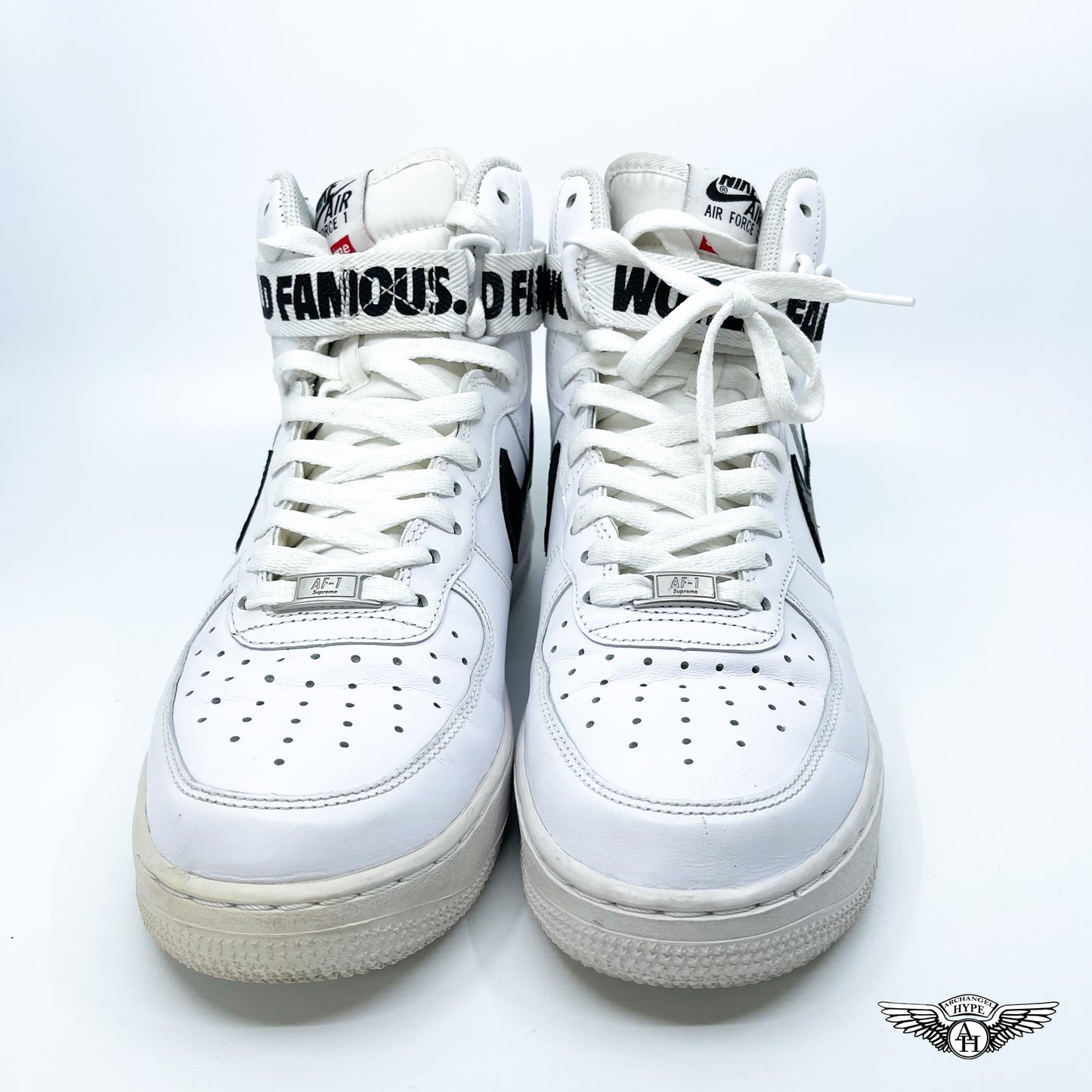 Nike Air Force 1 High Supreme World Famous White