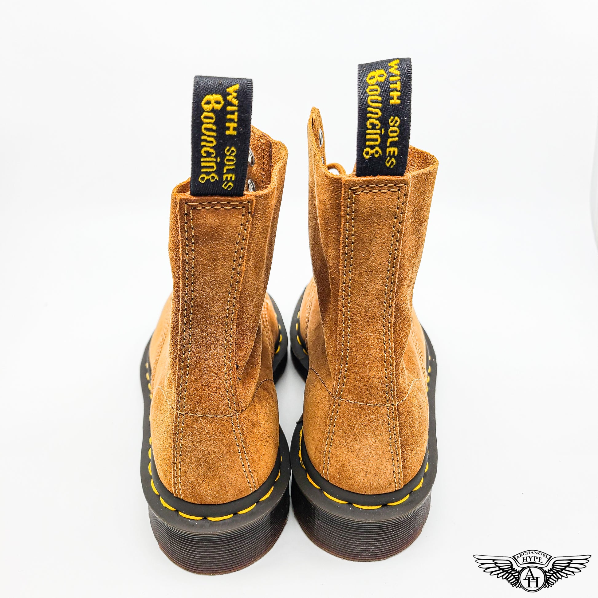 S1242 Dr. Marten's 1460 Pascal Suede Leather Boots Tan (W) 25104220 (2).jpg