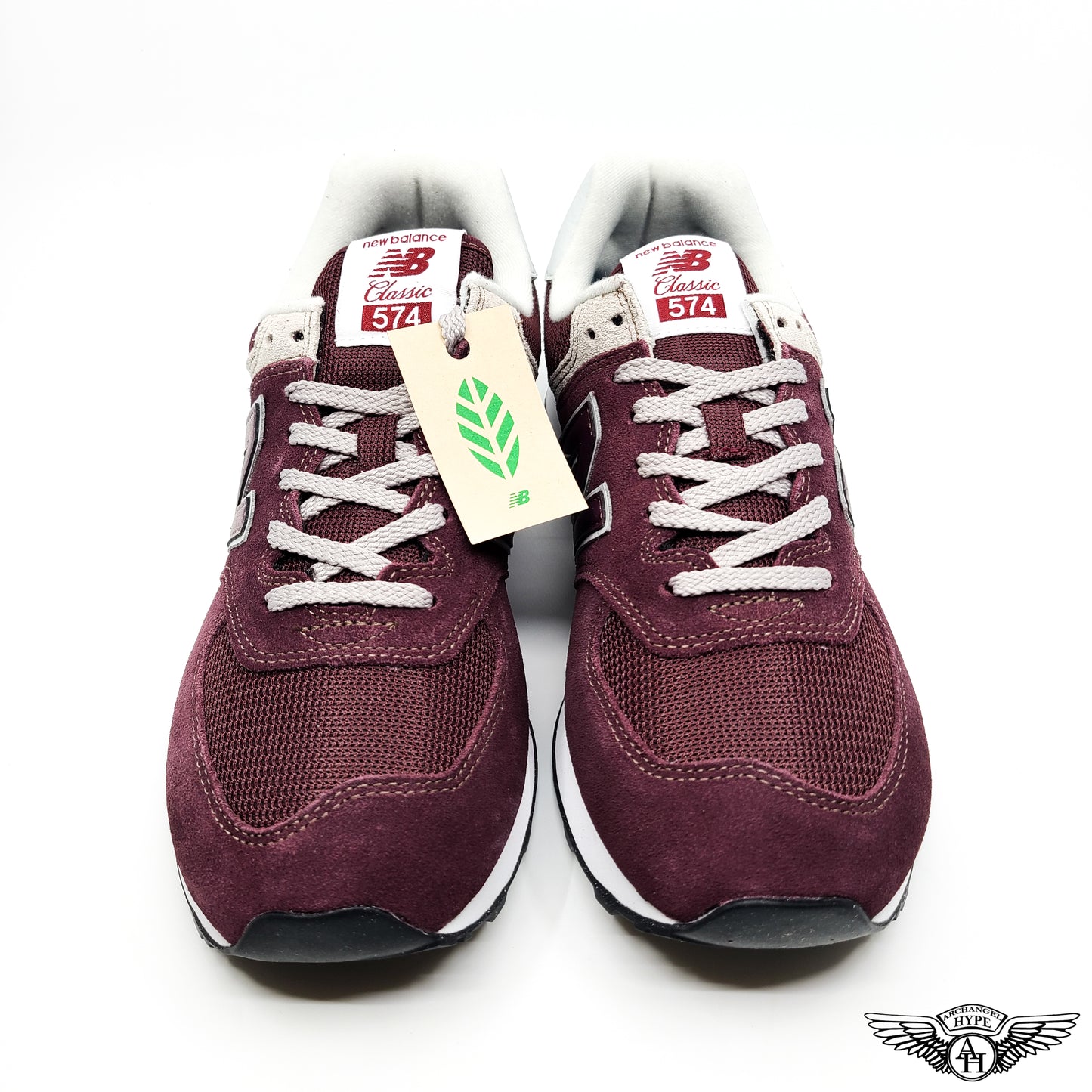 New Balance 574 Burgandy White 2022