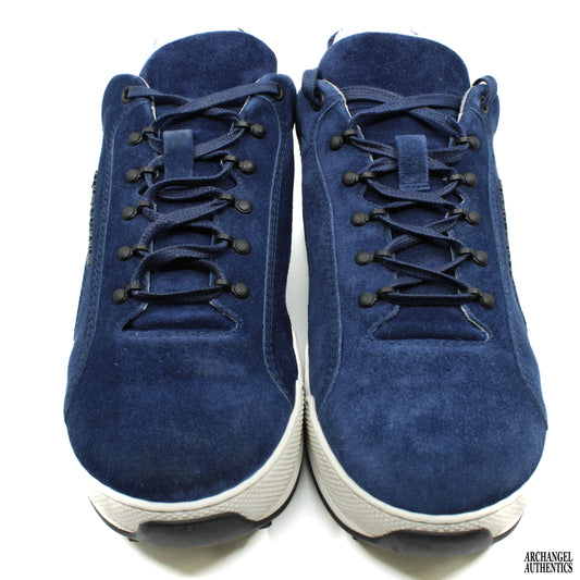 Saint Laurent Jump Low Sneaker Gamuza Azul