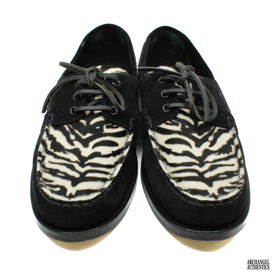 Saint Laurent Ponyhair Zebra Mocasines
