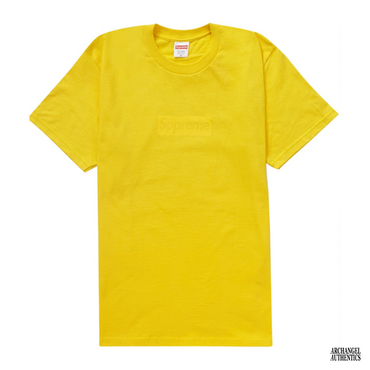 Supreme Tonal Box Logo Tee SS23 Yellow