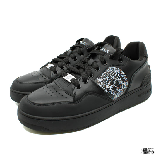 Versace Triple Black Medusa Head Sneaker